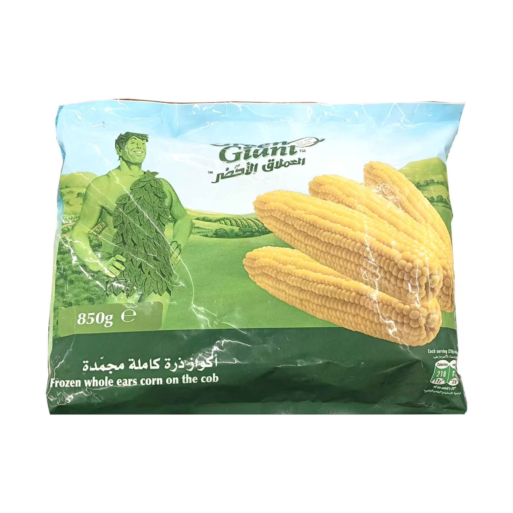 GREEN GIANT CORN ON THE COB 850G