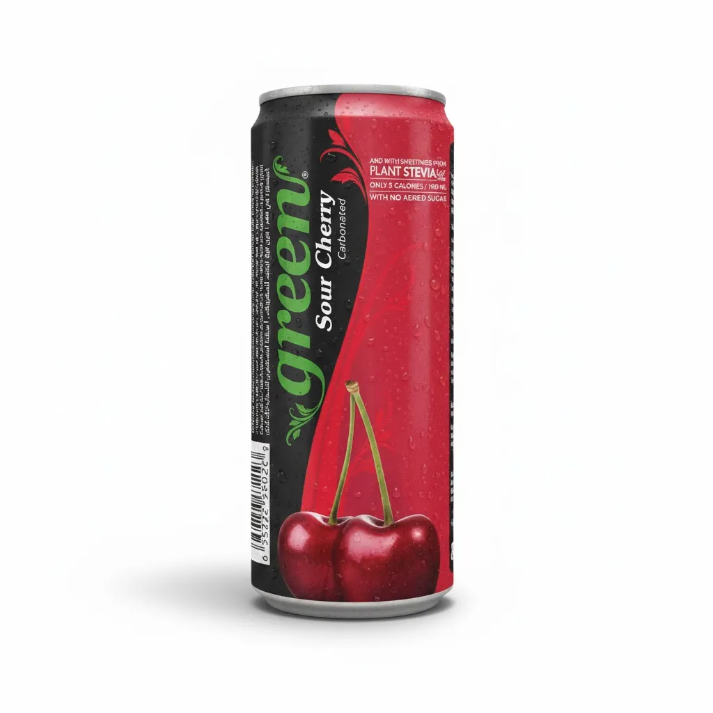 GREEN SOUR CHERRY CAN 330ML 1 GREEN SOUR CHERRY CAN 330ML