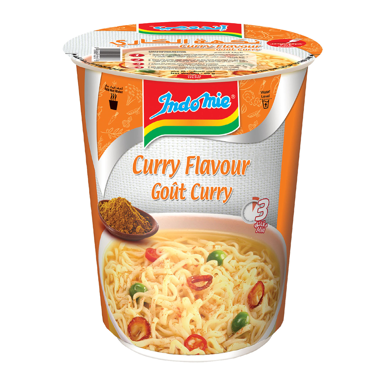 INDOMIE CUP NOODLES CURRY FLVR 60G