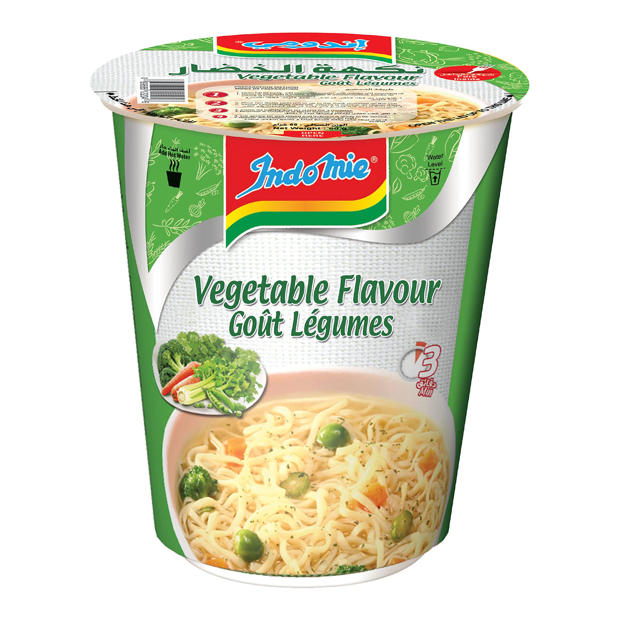 INDOMIE CUP NOODLES VEG FLVR 60G