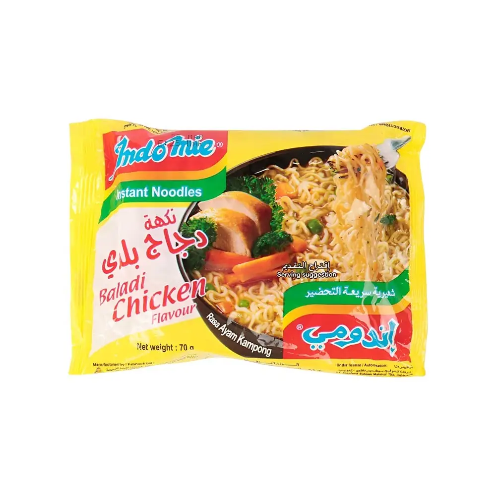 INDOMIE INSTANT NOODLES BALADI CHICKEN FLVR 70G