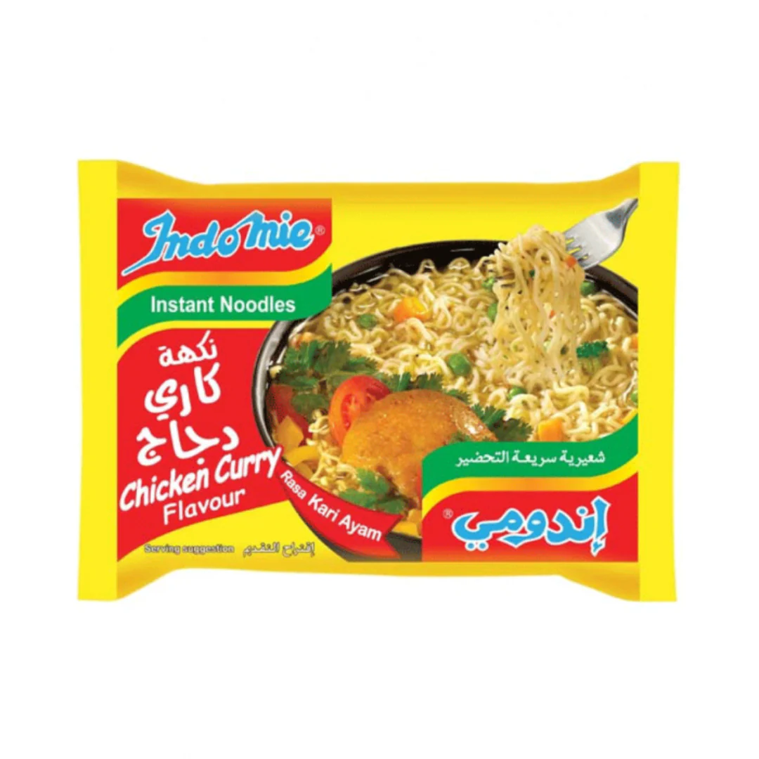 INDOMIE INSTANT NOODLES CHICKEN CURRY FLVR 70G