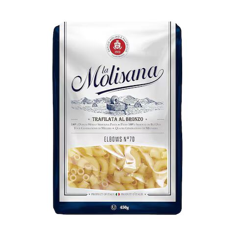 LA MOLISANA PASTA ELBOWS NO.70 450G 1 LA MOLISANA PASTA ELBOWS NO.70 450G