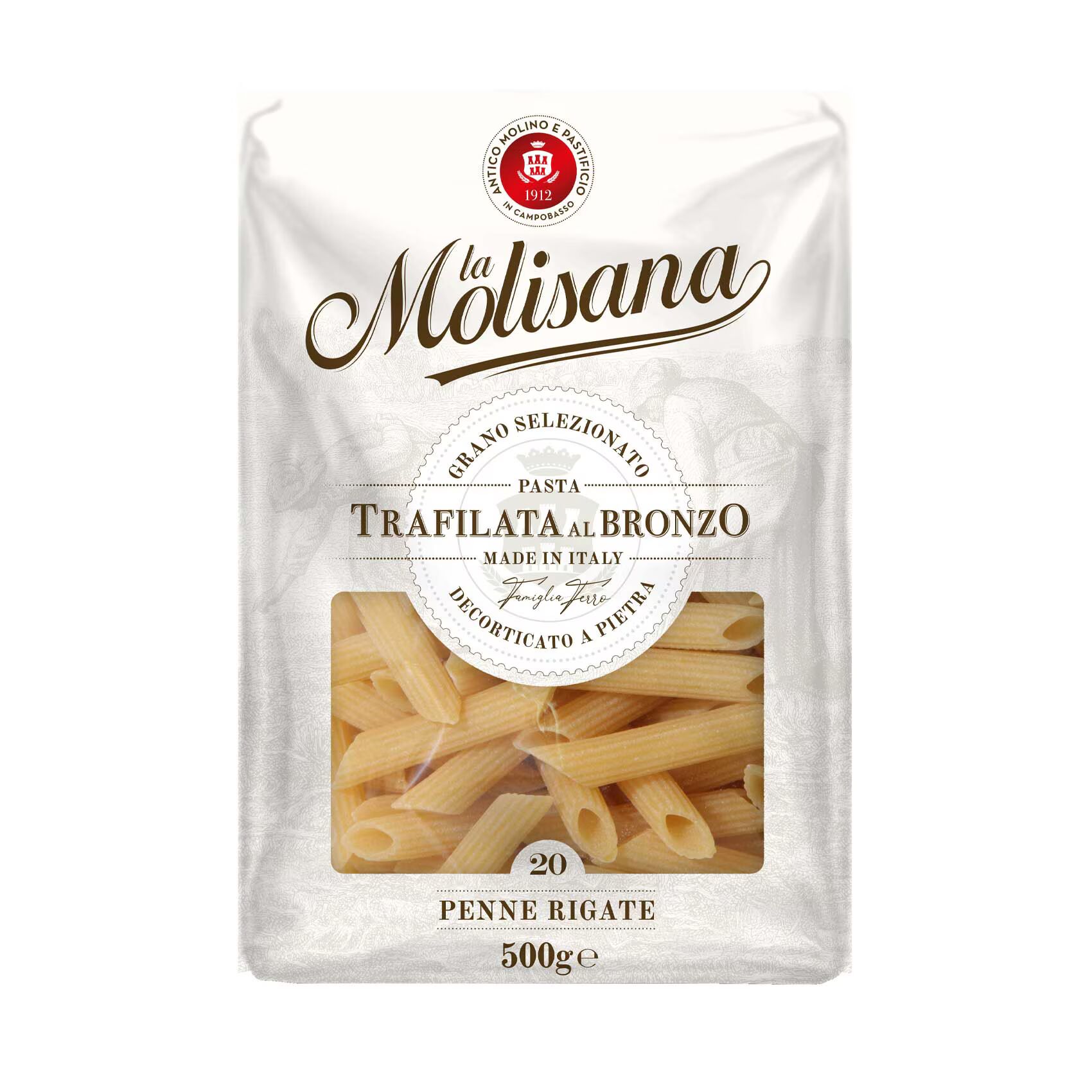 LA MOLISANA PENNE RIGATE WHITE NO.20 500G