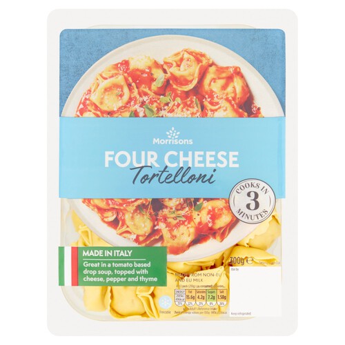 MORRISONS FOUR CHEESE TORTELLONI 300G