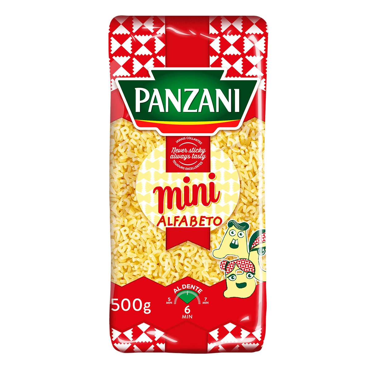 PANZANI ALFABETO MINI 500G