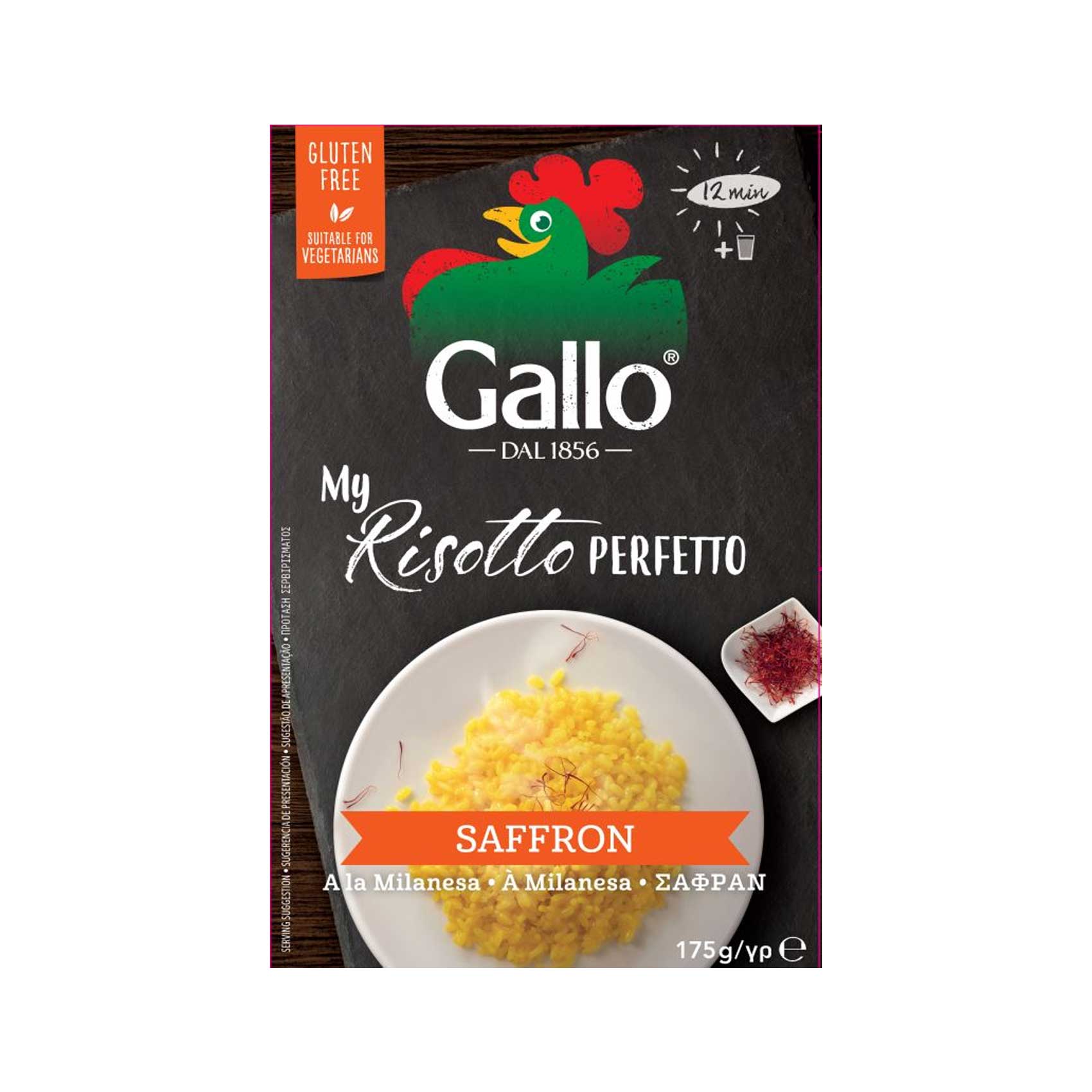 RISO GALLO RISOTTO SAFFRON 175G