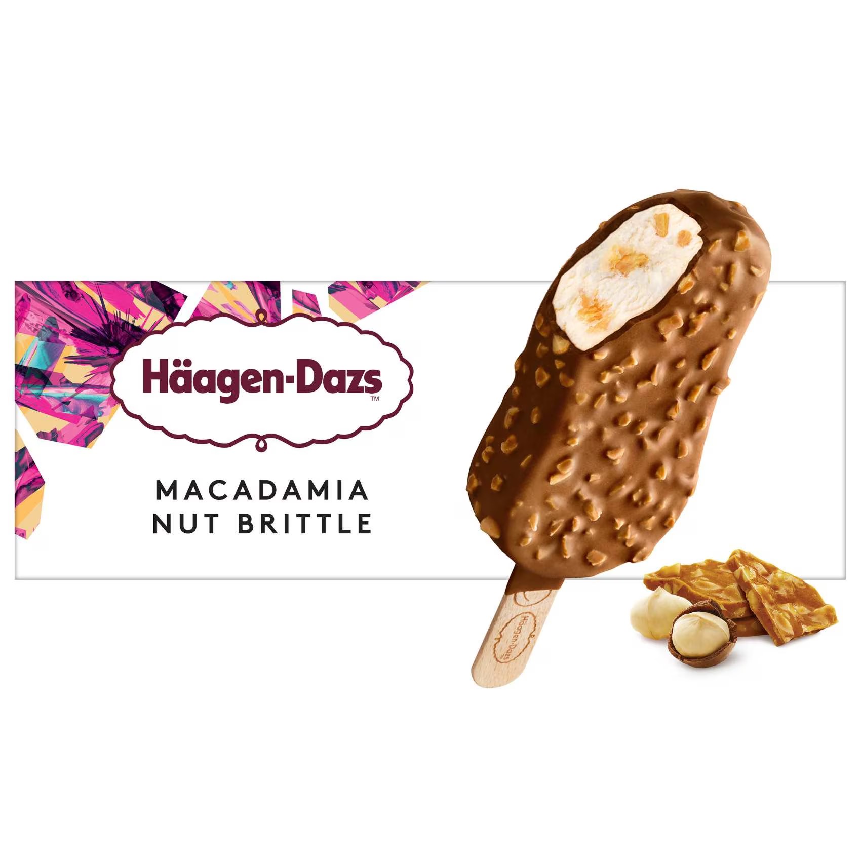 HAAGEN-DAZS MACADAMIA NUT BRITTLE STICK BAR 70G