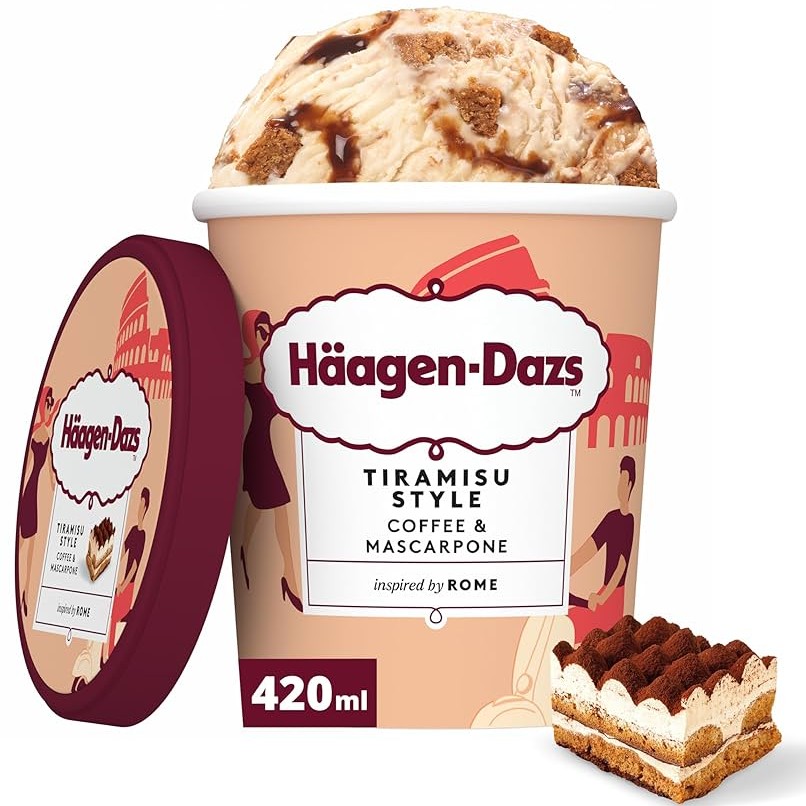 HAAGEN-DAZS TIRAMISU COFFEE & MASCARPONE ICE CREAM 420ML