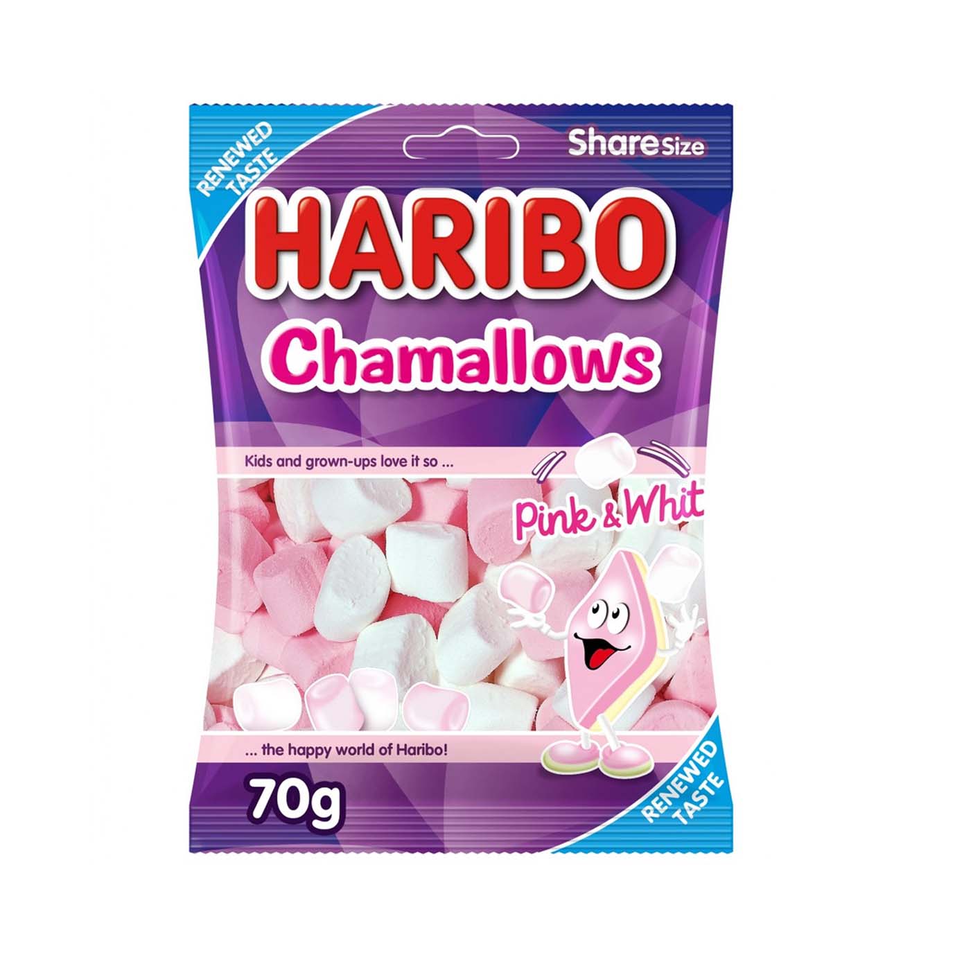 HARIBO CHAMALLOWS PINK & WHITE 70G