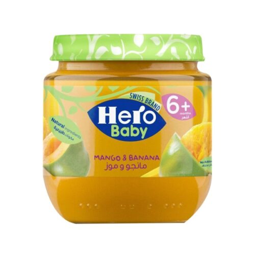 HERO BABY FOOD MANGO & BANANA 125G