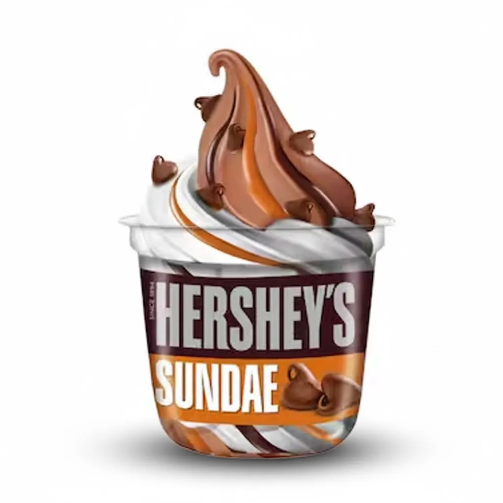 HERSHEYS ICE CREAM SUNDAE 180ML 1 HERSHEYS ICE CREAM SUNDAE 180ML