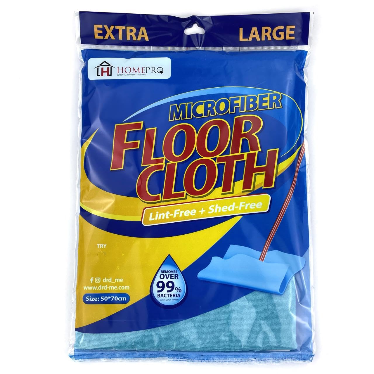 HOMEPRO MICROFIBRE FLOOR CLOTH 50X70 XL