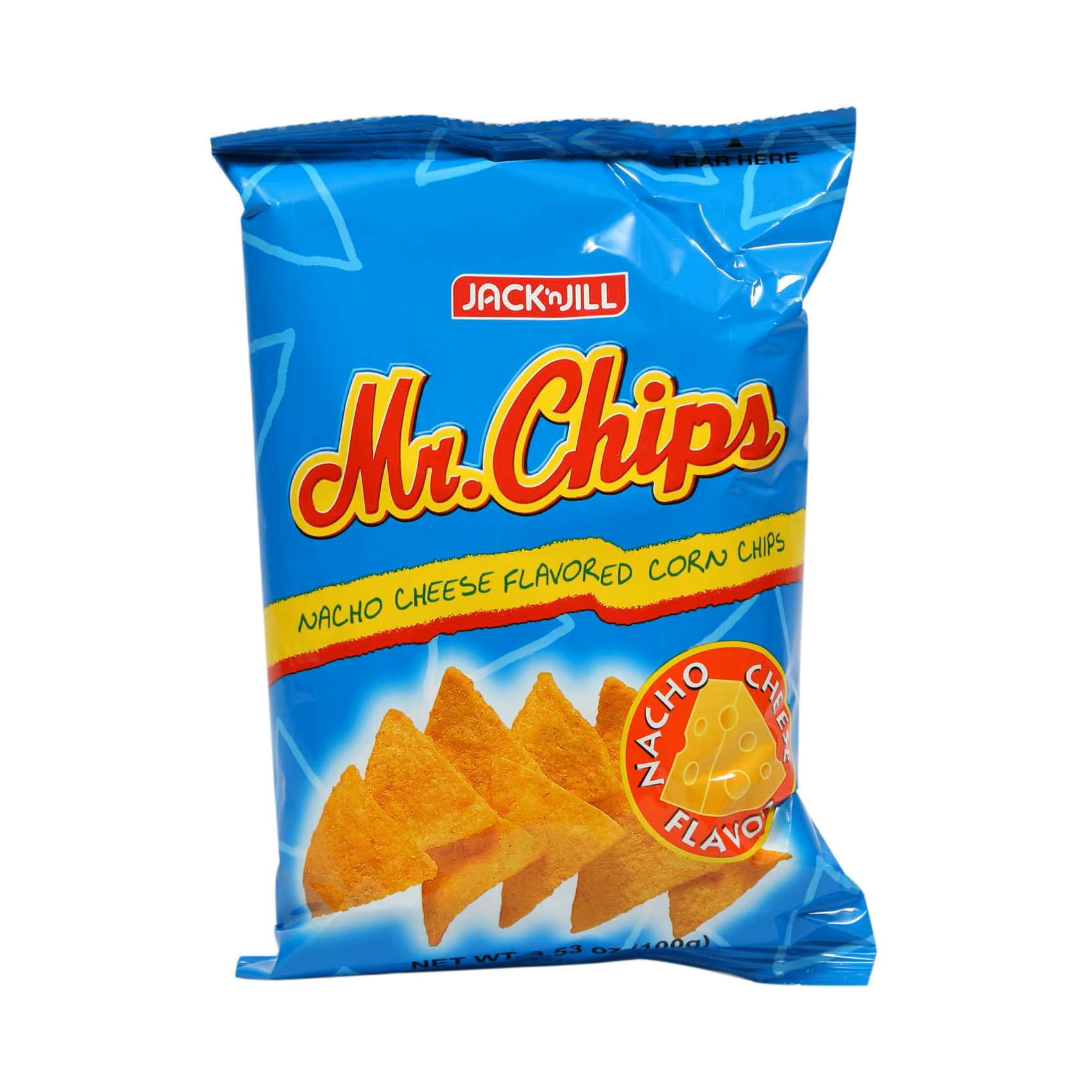 JACK N JILL MR.CHIPS NACHO CHEESE CHIPS 100G