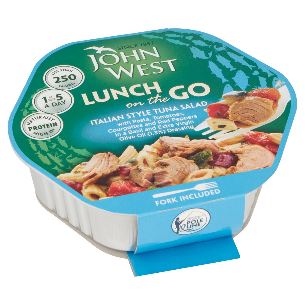 JOHN WEST ITALIAN TUNA PASTA SALAD LIGHT 220G
