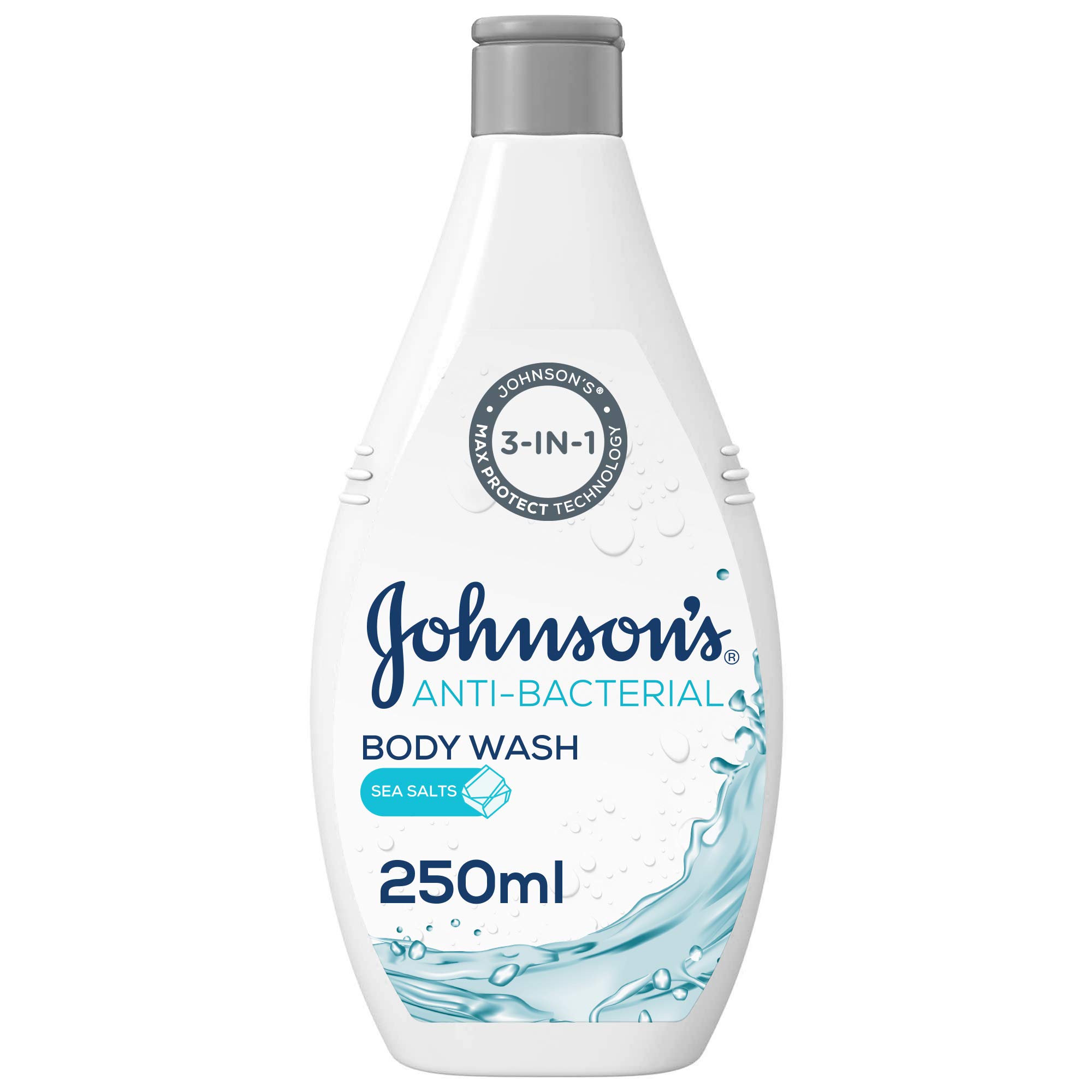 JOHNSONS ANTI BACT. BODYWASH SEASALTS 250ML