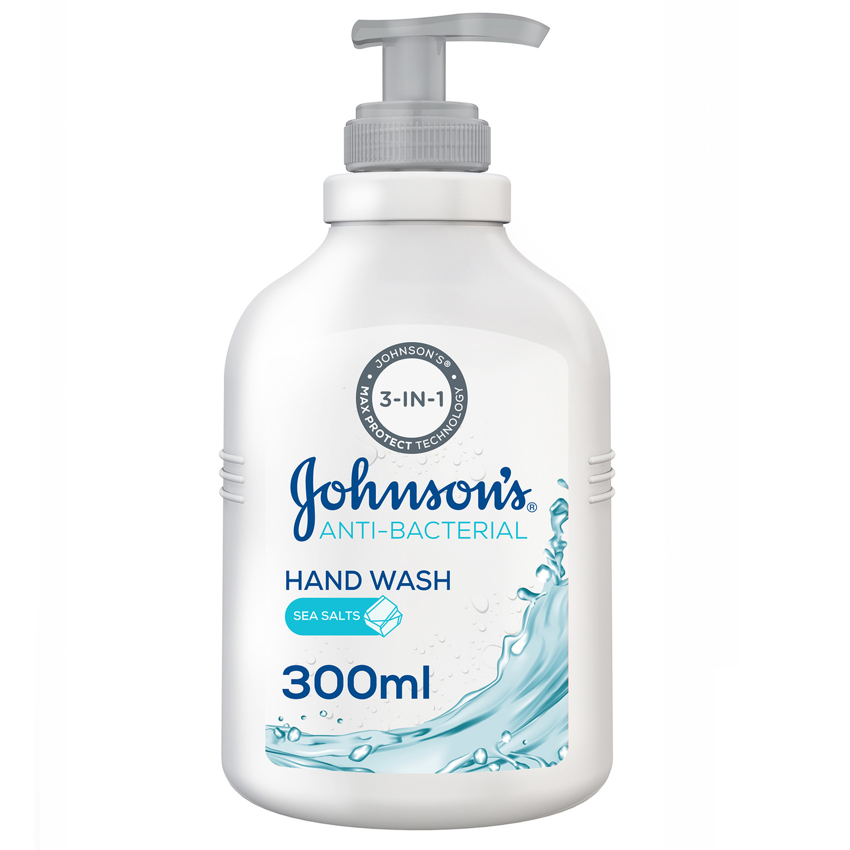 JOHNSONS ANTI BACT. HANDWASH SEASALT 300ML