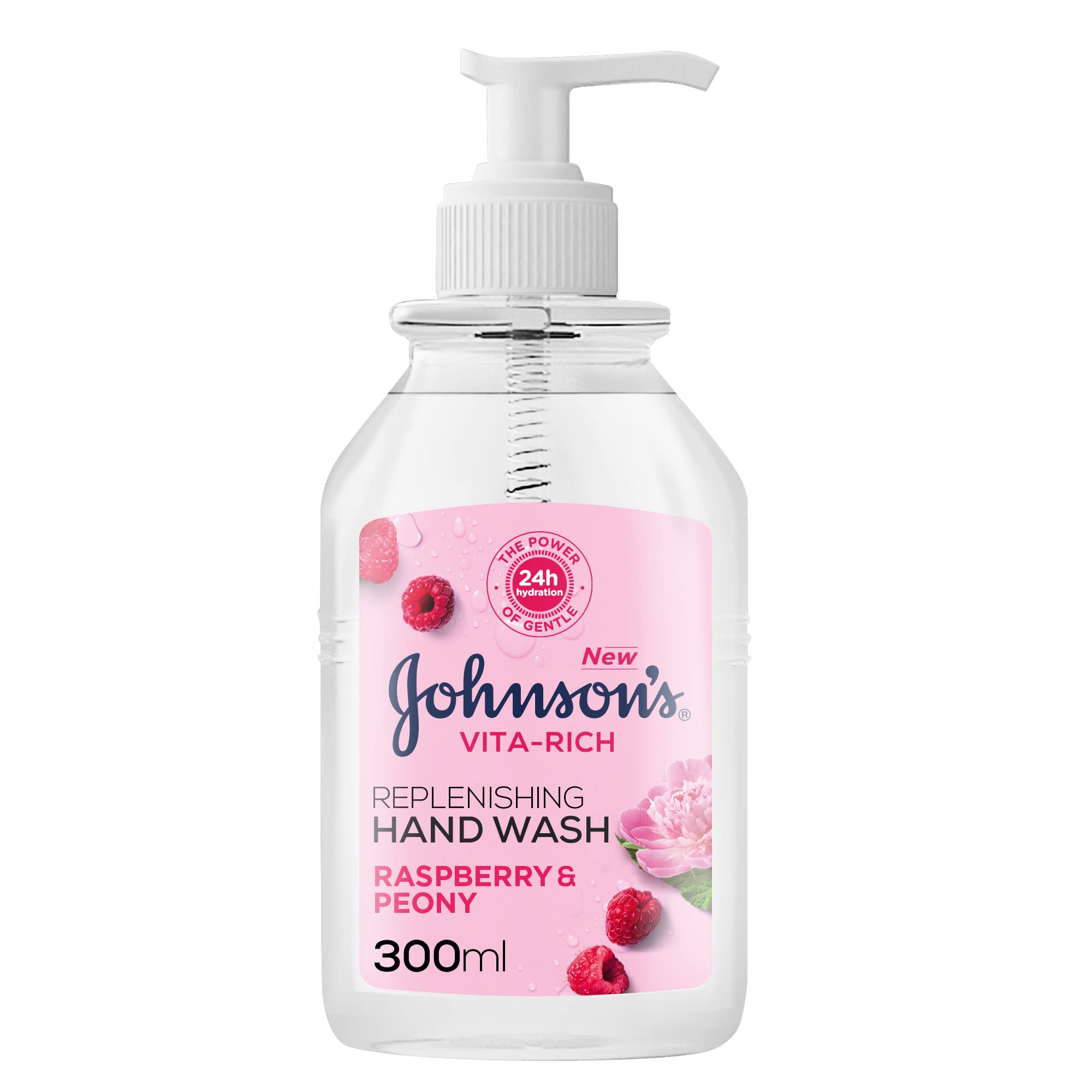 JOHNSONS VITA-RICH HANDWASH RASPBERRY 300ML