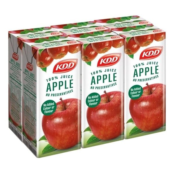 KDD APPLE JUICE 180ML X 6