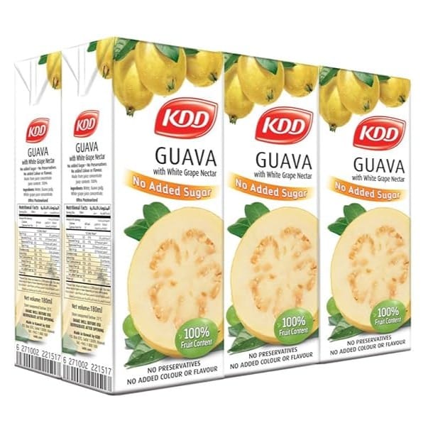 KDD GUAVA JUICE 180ML X 6