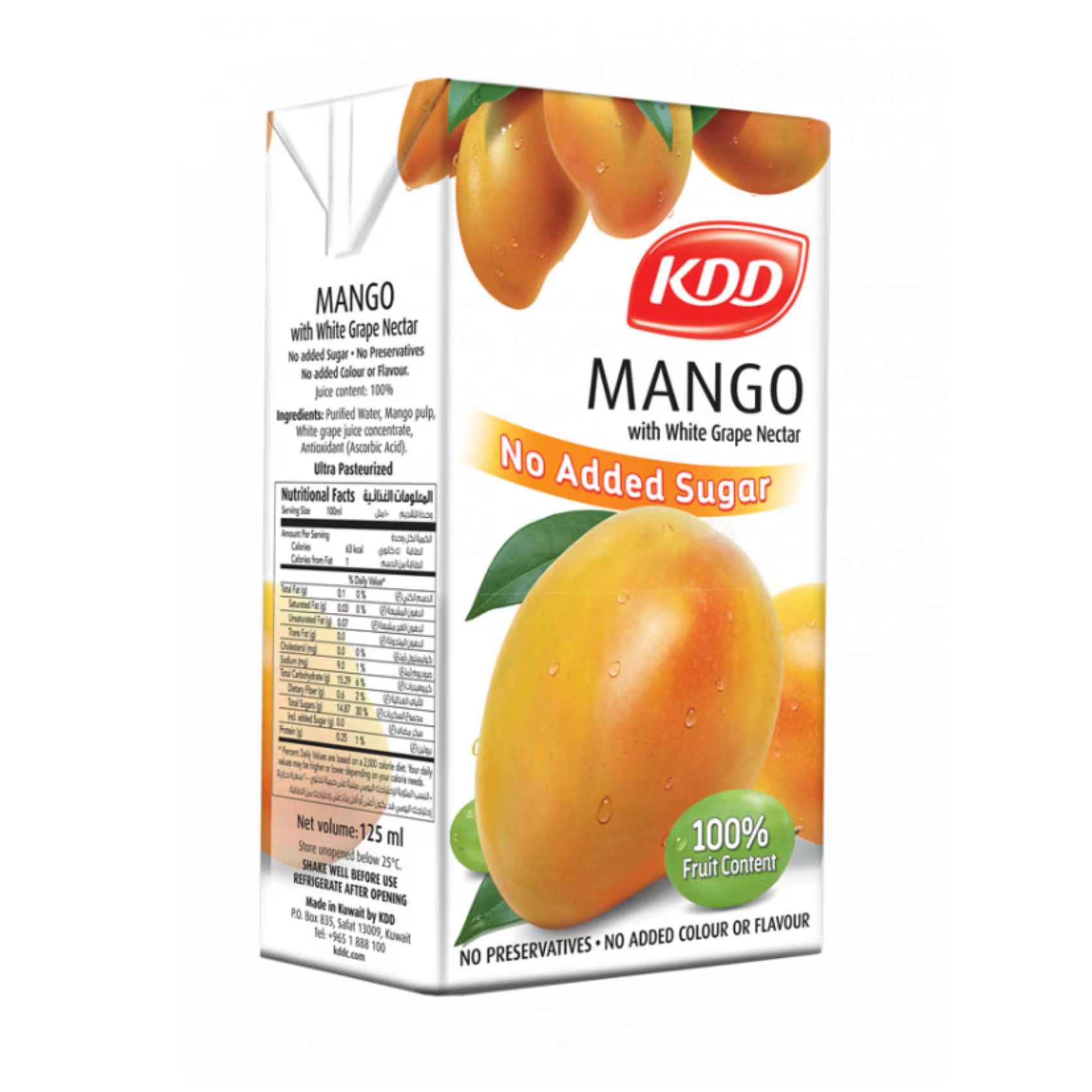 KDD MANGO JUICE 125ML 1 KDD MANGO JUICE 125ML