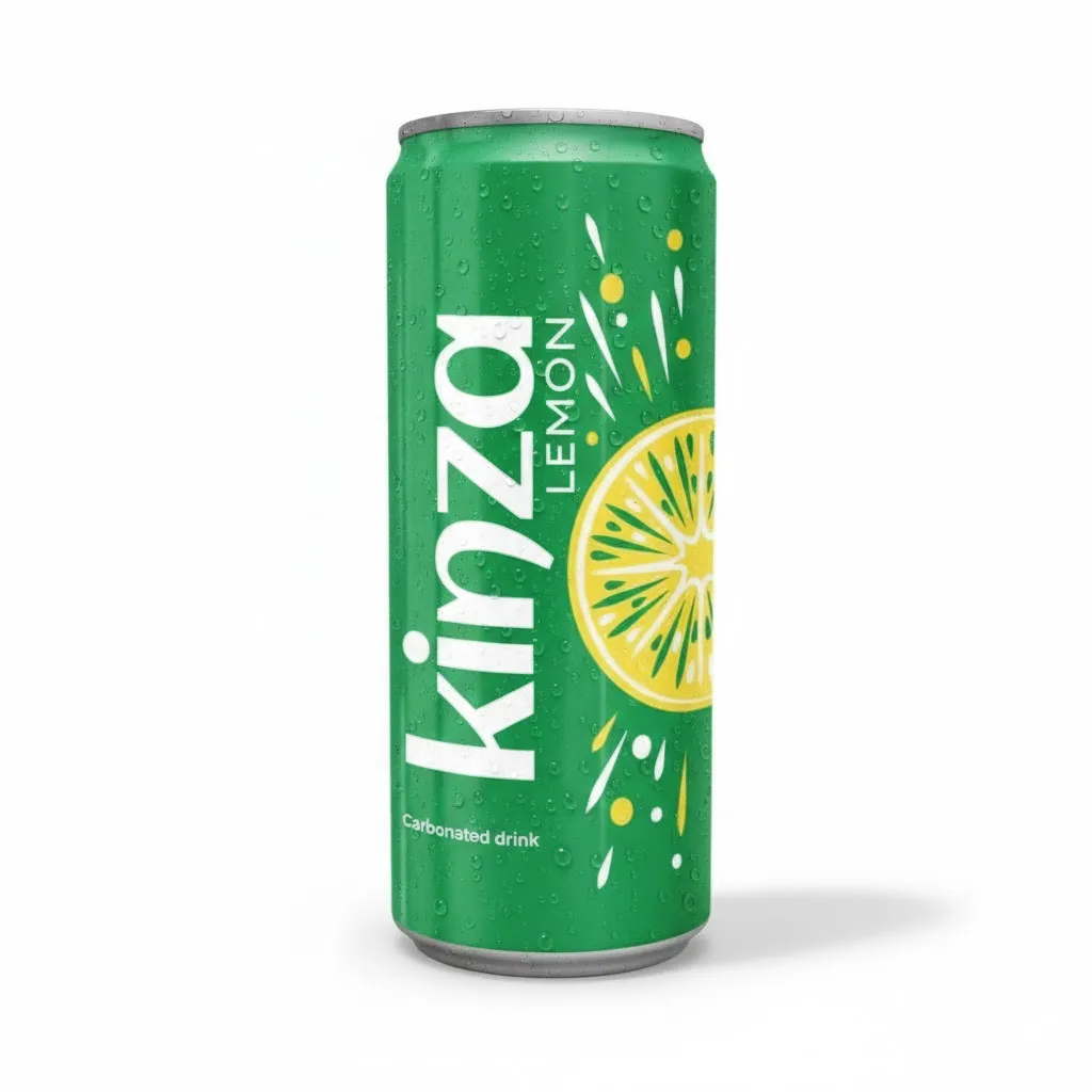 KINZA CARBONATED DRINK LEMON 250ML 1 KINZA CARBONATED DRINK LEMON 250ML