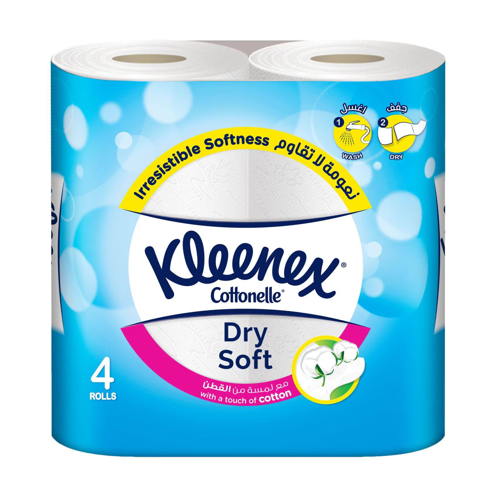 KLEENEX BATH TISSUE DRY SOFT 200SC 4'S