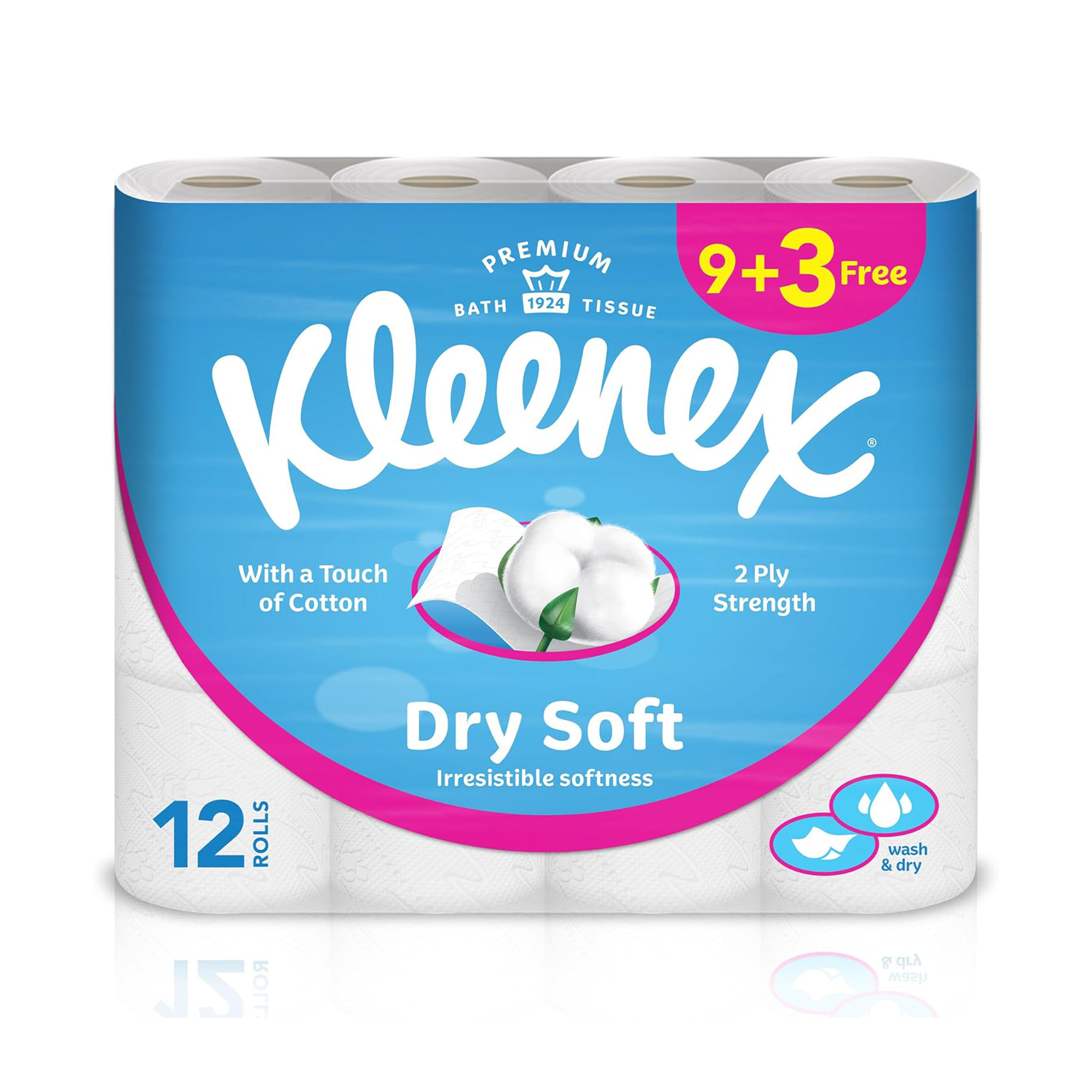 KLEENEX BATH TISSUE DRYSOFT 200SC 12S