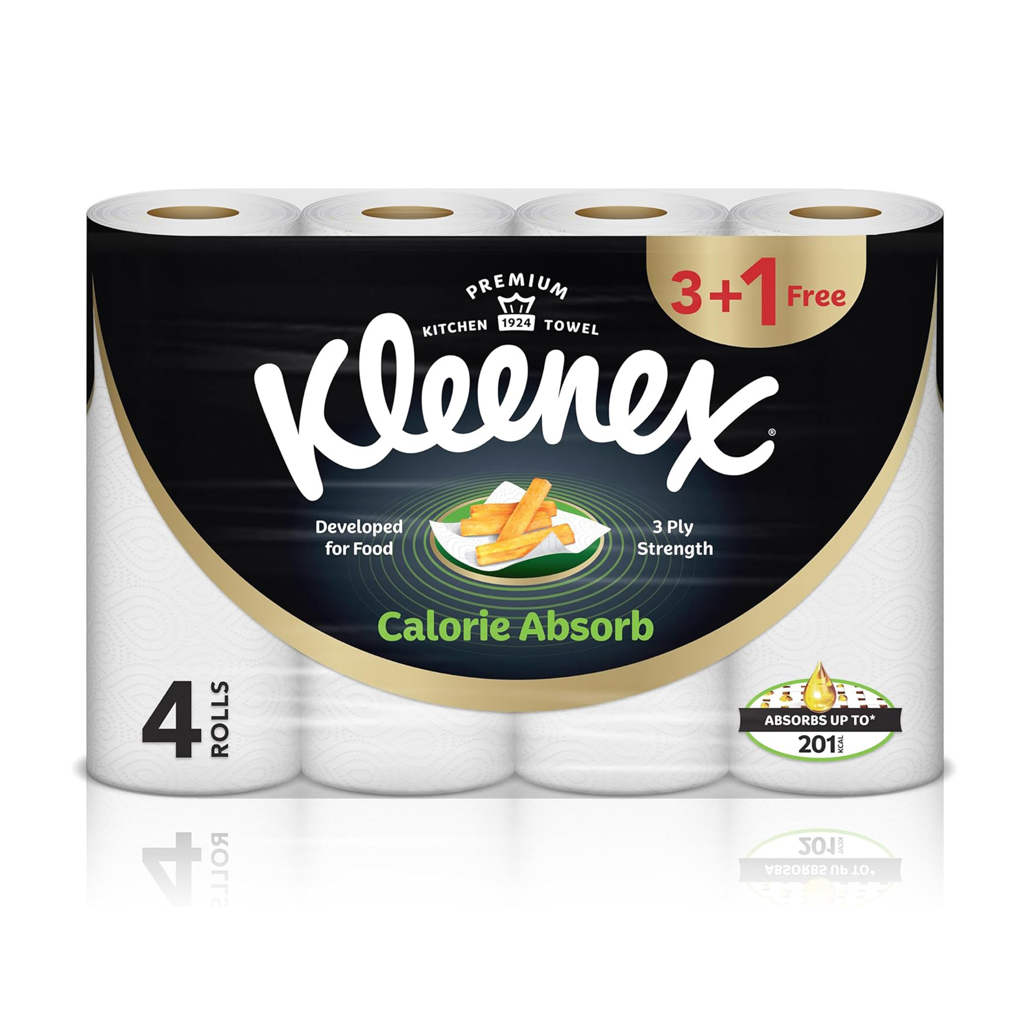 KLEENEX KITCHEN TOWEL CALORIE ABSORB 4S