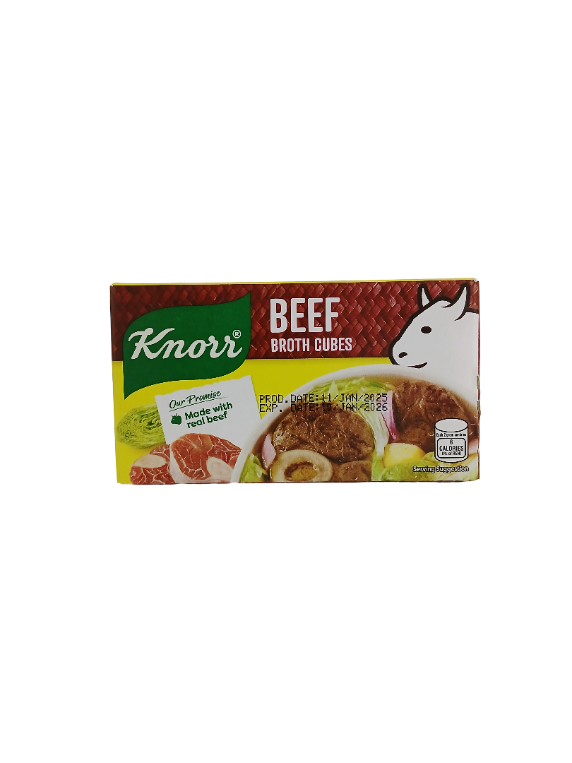 KNORR BEEF BROTH CUBES 60G