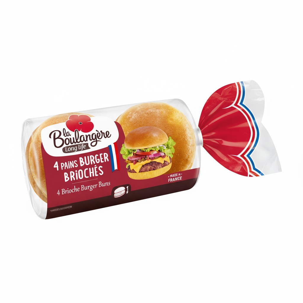 LA BOULANGERE 4 PAINS BURGER BRIOCHES 200G