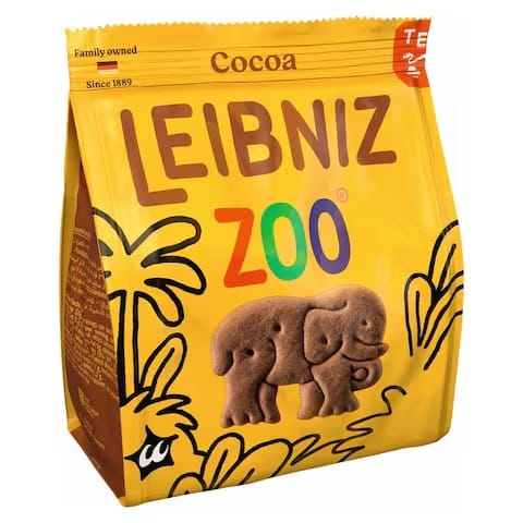 LEIBNIZ ZOO BISCUITS COCOA 100G LEIBNIZ ZOO BISCUITS COCOA 100G