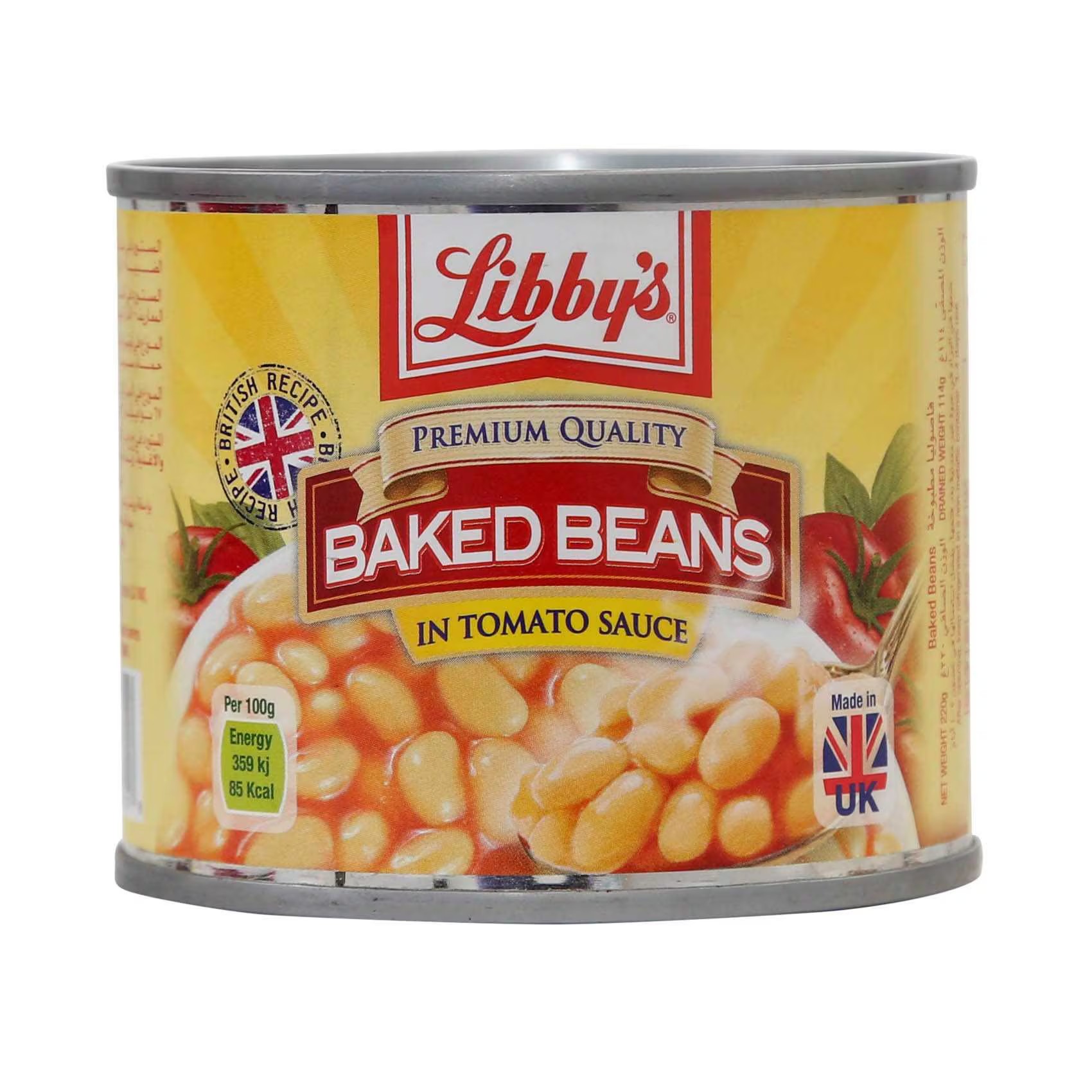 LIBBYS BAKED BEANS IN TOMATO SAUCE 220G