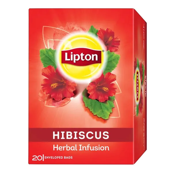 LIPTON HERBAL TEA BAGS HIBISCUS 20S