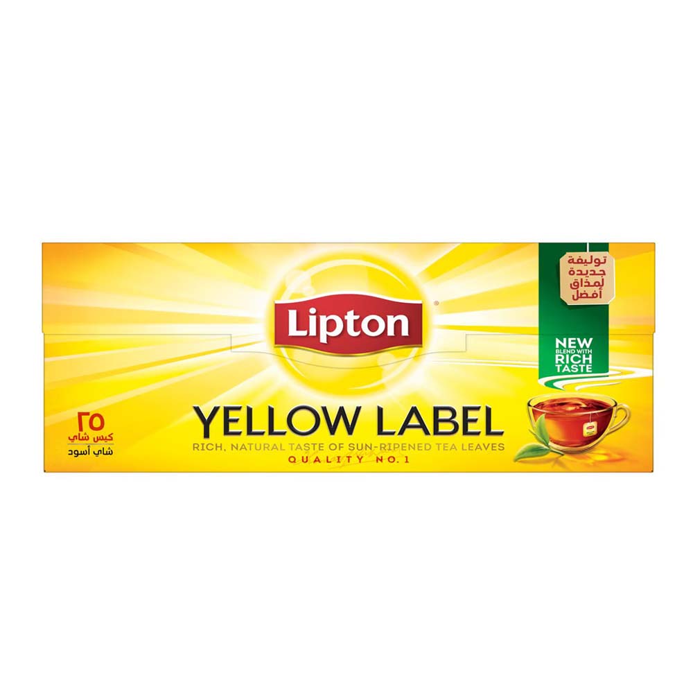 LIPTON TEA BAGS YELLOW LABEL 25S