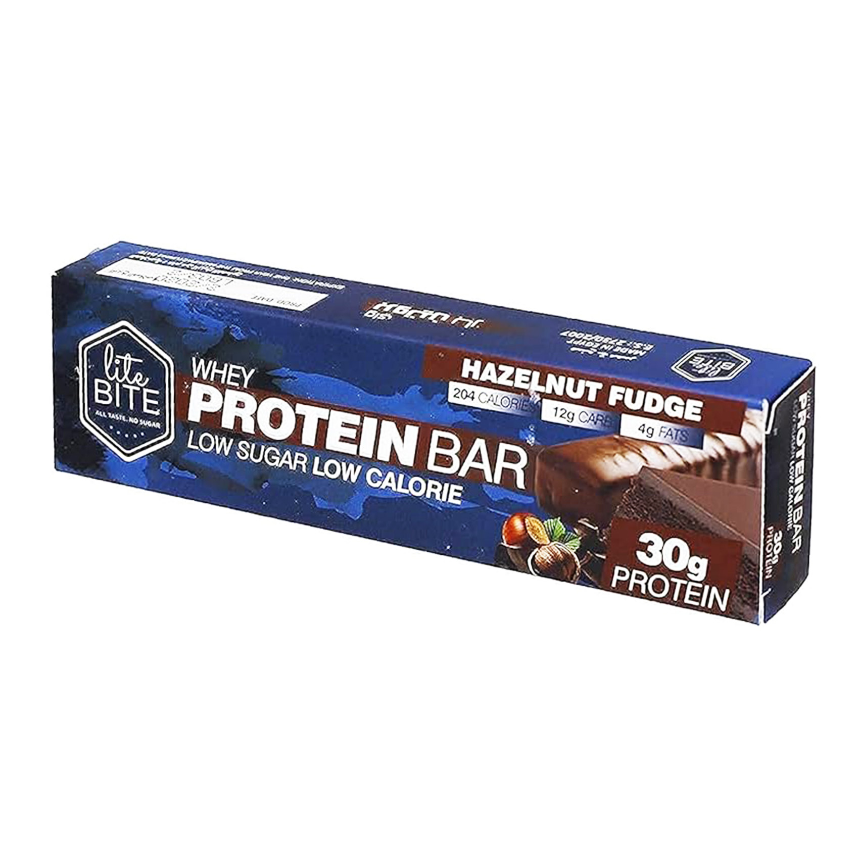 LITE BITE WHEY PROTEIN BAR HAZELNUT FUDGE 70G