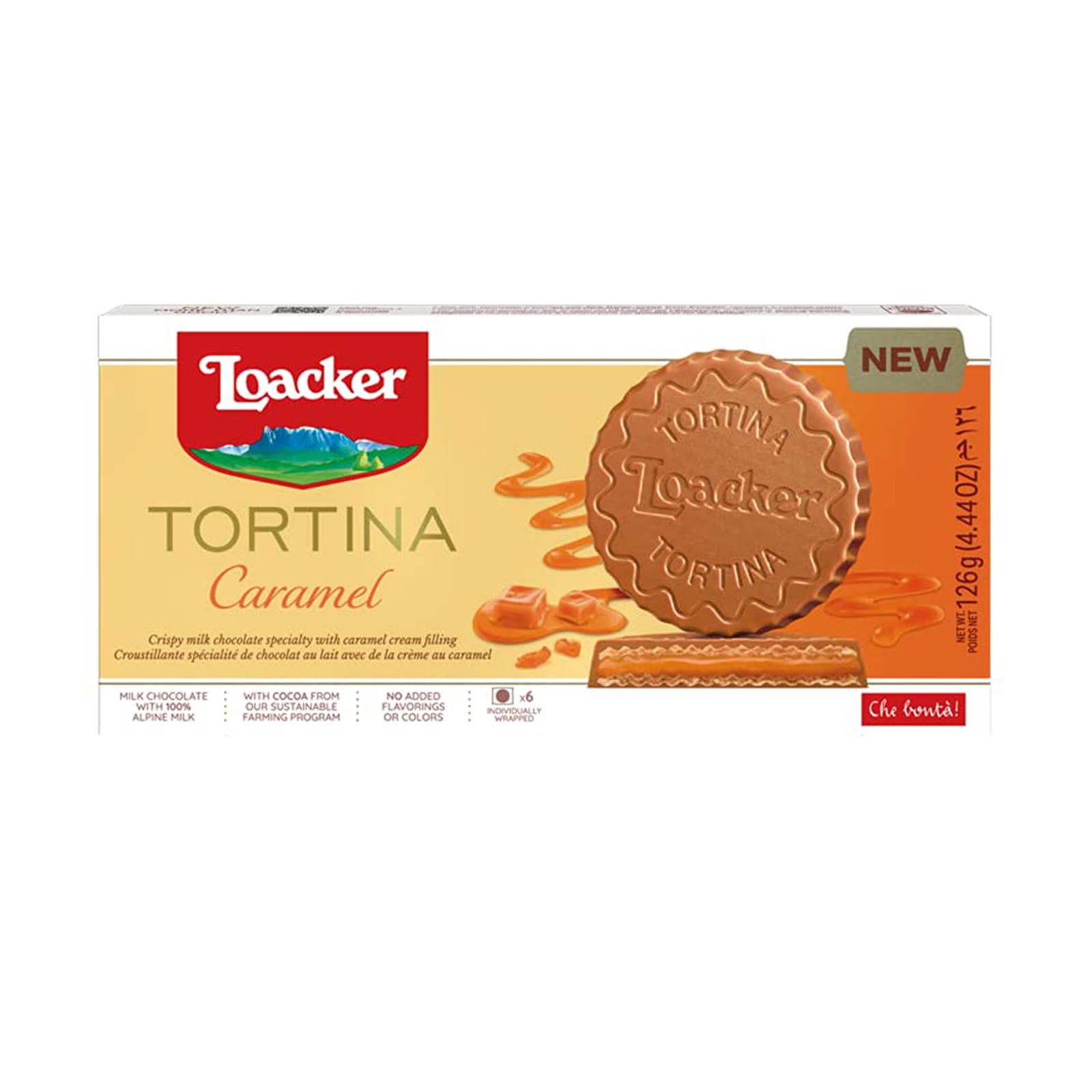 LOACKER BISCUIT TORTINA CARAMEL 126G