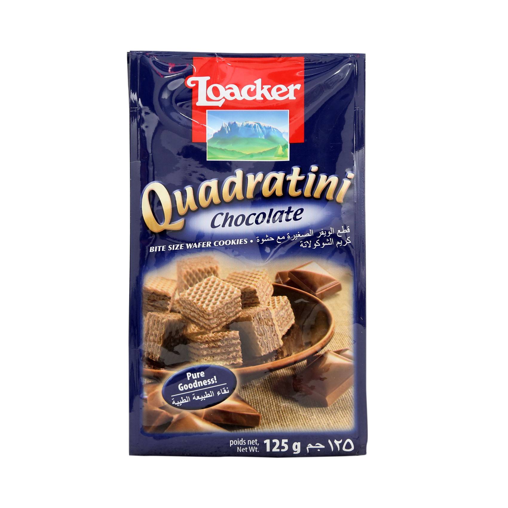 LOACKER WAFER QUADRATINI CREMKAKAO 125G