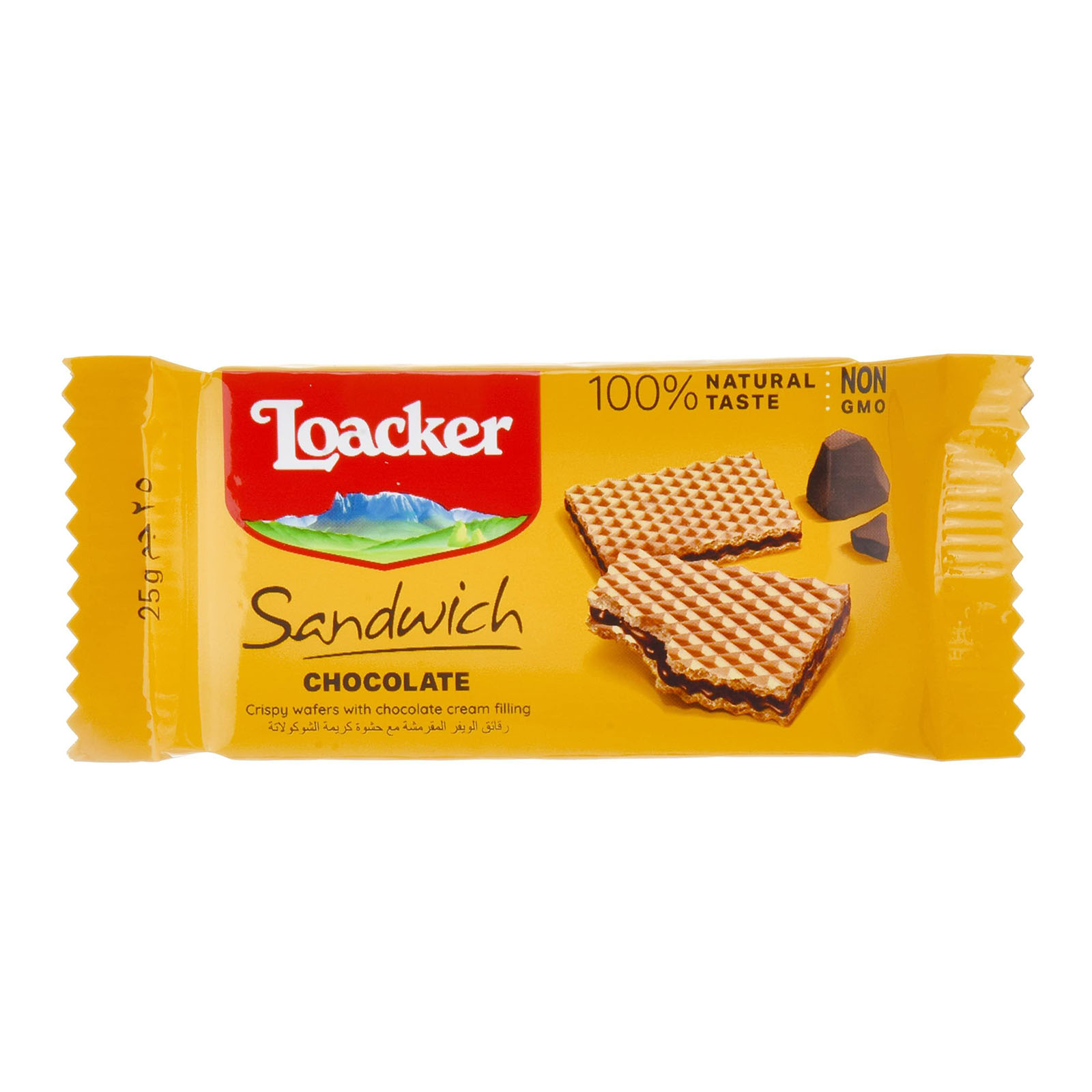 LOACKER WAFER SANDWICH CHOCOLATE 25G