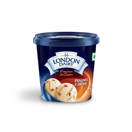 LONDON DAIRY ICE CREAM PRALINES & CREAM 125ML