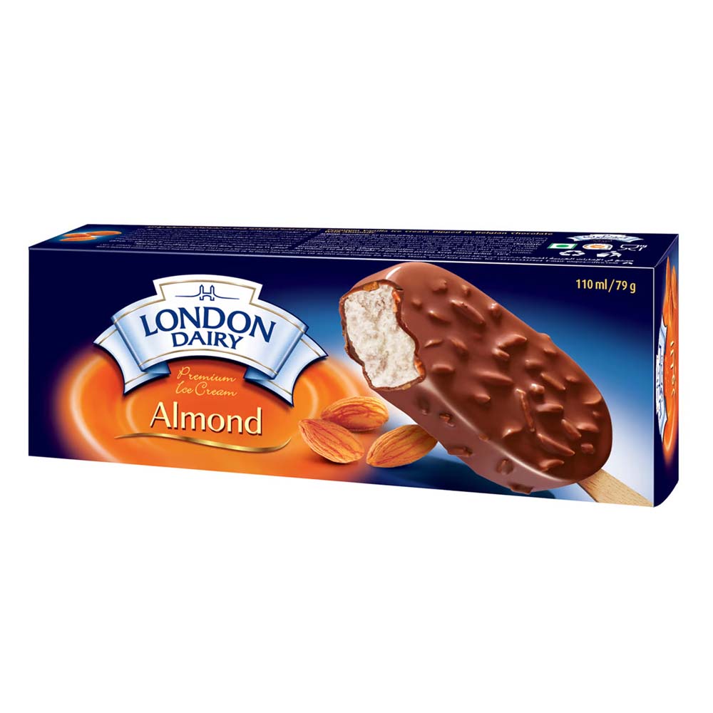 LONDON DAIRY ICE CREAM STICK ALMOND 100ML