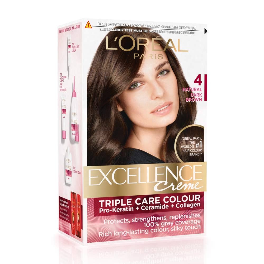 LOREAL EXCELLENCE HAIR CLOUR #4 BROWN