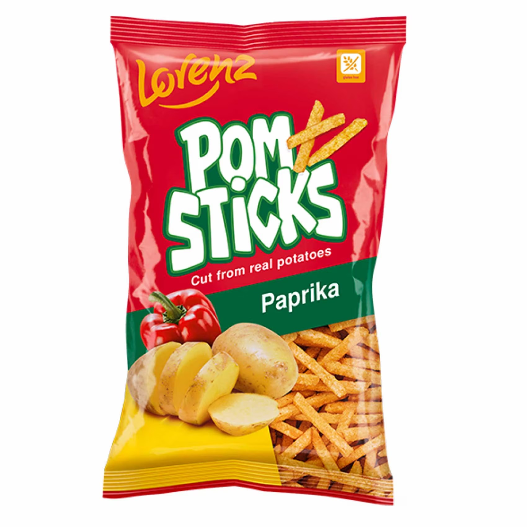 LORENZ POMSTICKS PAPRIKA FLVR 85G 1 LORENZ POMSTICKS PAPRIKA FLVR 85G