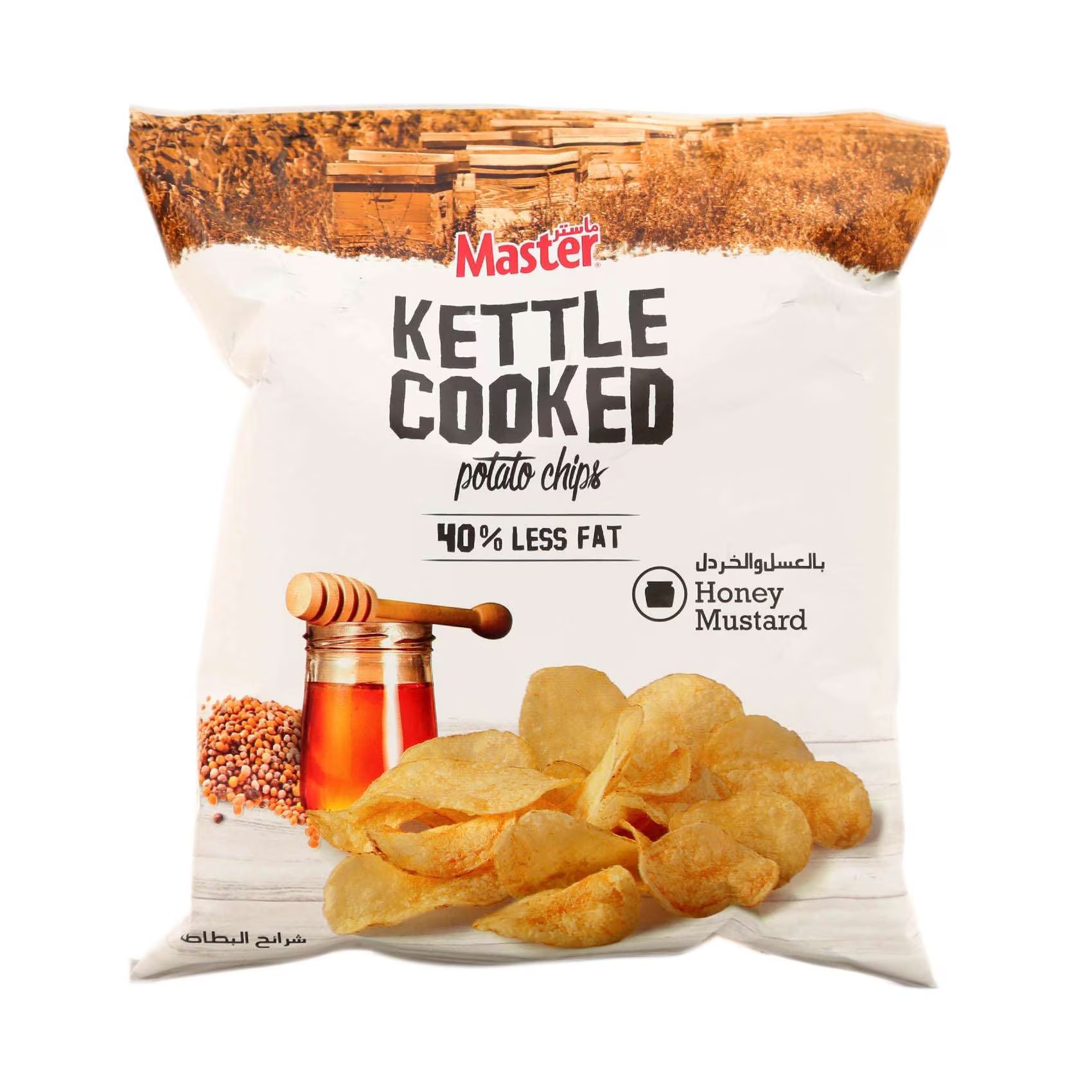 MASTER KETTLE COOKED CHIPS HONEY MUSTARD 45G MASTER KETTLE COOKED CHIPS HONEY MUSTARD 45G