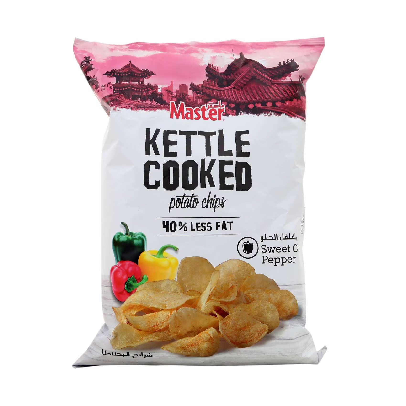 MASTER KETTLE COOKED CHIPS SWEET CHILLI & PEPPER 170G
