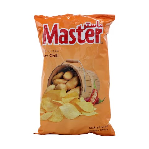 MASTERS POTATO CHIPS HOT CHILLI FLVR 150G