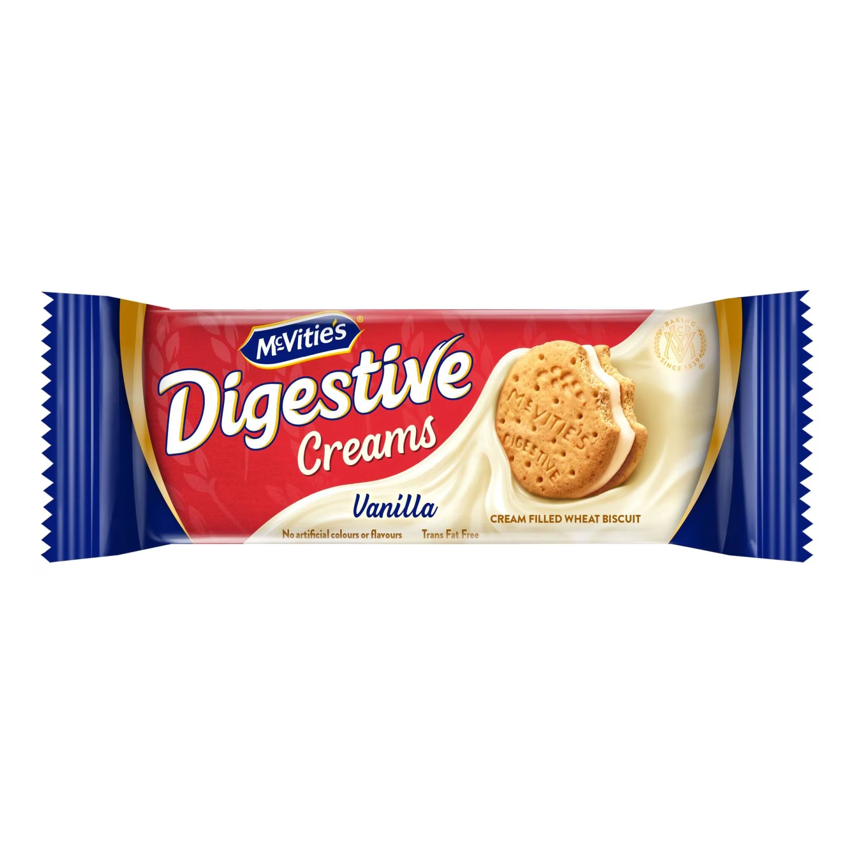 MCVITIES DIGESTIVE BISCUITS CREAMS VANILLA 40G
