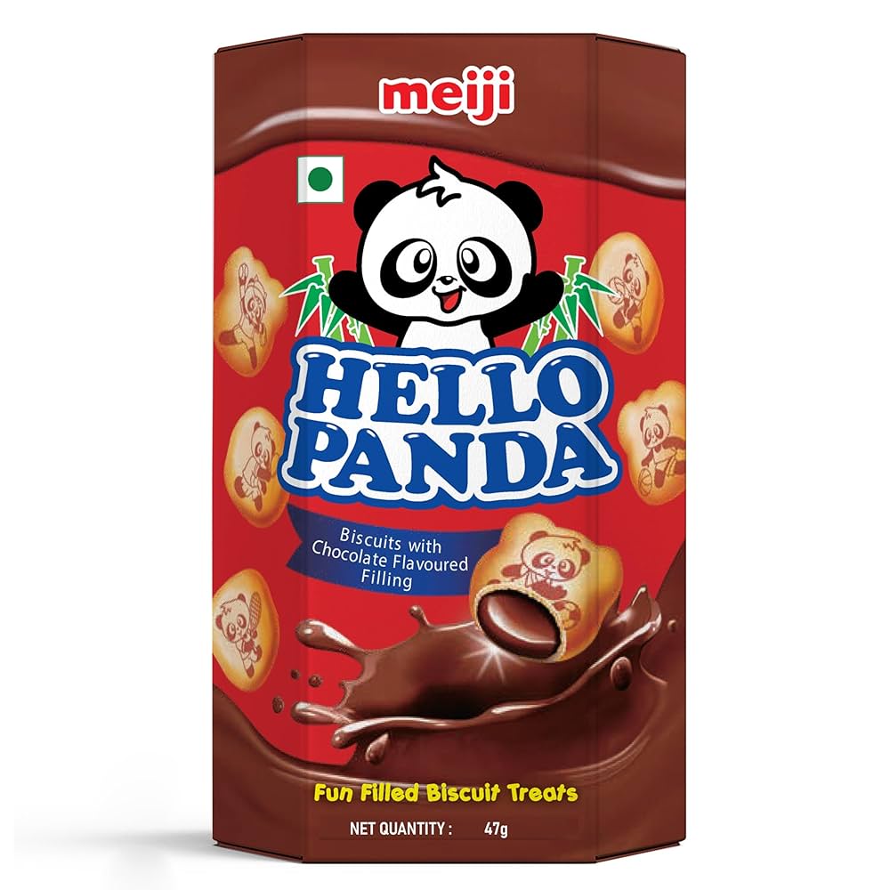 MEIJI HELLO PANDA CHOCO FILLING BISCUITS 47G