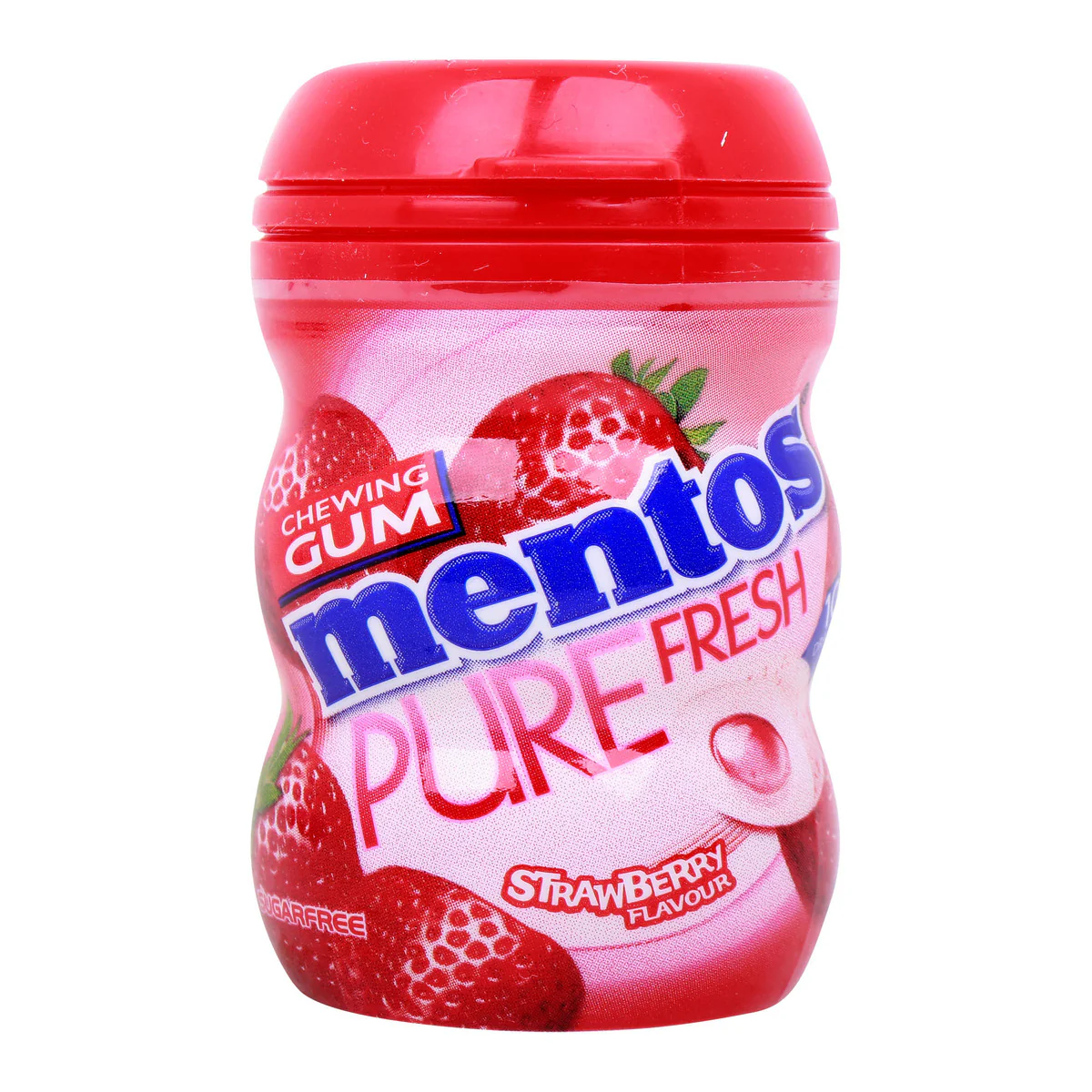 MENTOS CHEW. GUM PUREFRESH STRAWBERRY 14S