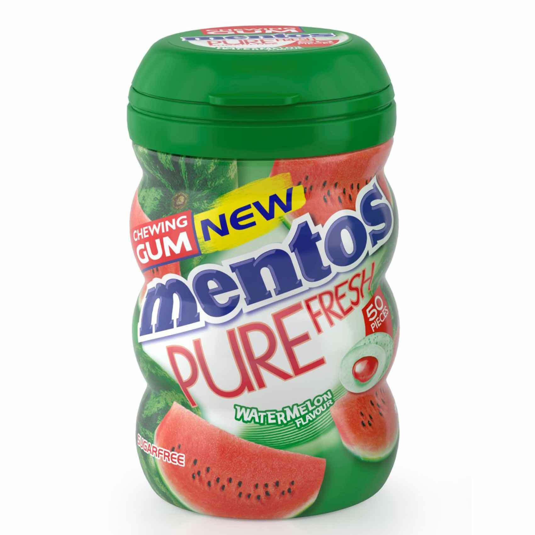 MENTOS CHEW. GUM PUREFRESH WATERMELON 50S